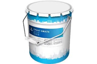 Акриловая грунт-эмаль по металлу и бетону ФАРБЕН RAL 3002, 20 кг