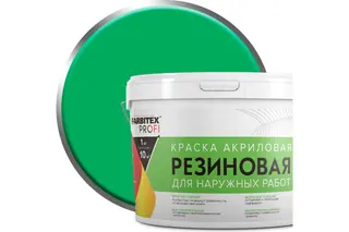 Акриловая резиновая краска FARBITEX ПРОФИ (зеленый; 14 кг) 4300002366