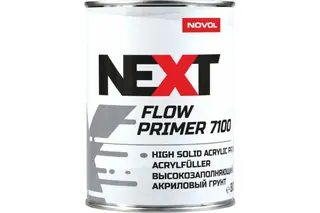 Акриловый грунт NOVOL NEXT FLOW 7100 высокозаполняющий, 4+1, белый, банка 800 мл 90889-90899