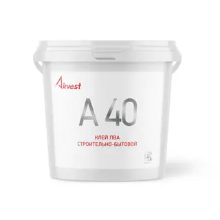 Аквест (Akvest) А-40 СТАНДАРТ Клей ПВА строительно-бытовой (10 кг)