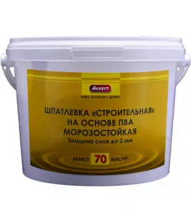 Аквест (Akvest) А-70 МАСТЕР Шпатлевка строительная на основе ПВА (25 кг)