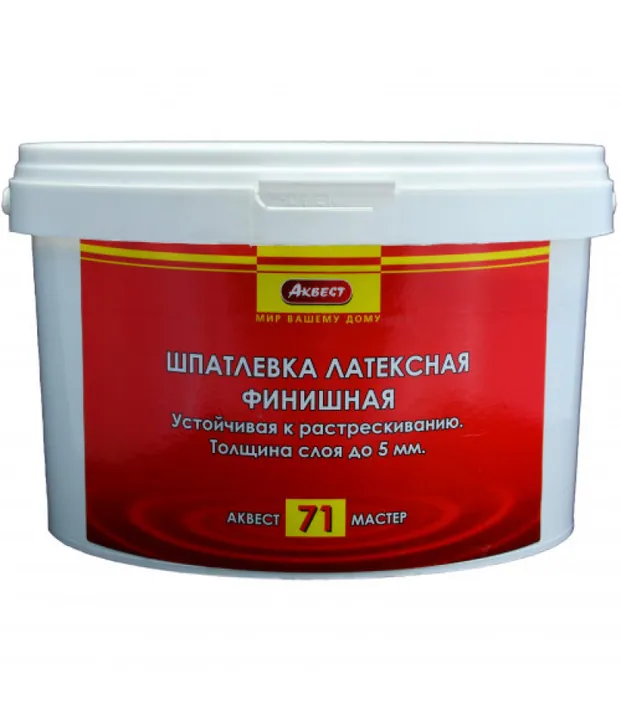 Аквест (Akvest) А-71 МАСТЕР Шпатлевка латексная (1,5 кг)