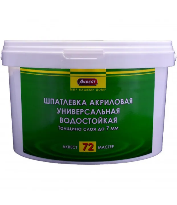Аквест (Akvest) А-72 МАСТЕР Шпатлевка акриловая универсальная (9 кг)