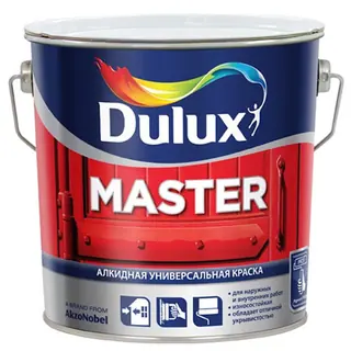 Алкидная краска универсальная Dulux Master 30 | Дюлакс Мастер 30 полуматовая 1 л