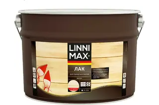 Алкидно-уретановый лак для паркета и полов LINNIMAX глянцевый 9 л 948105168