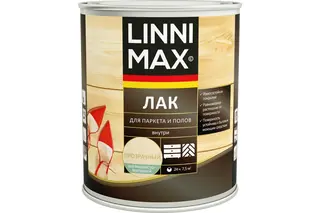 Алкидно-уретановый лак для паркета и полов LINNIMAX матовый 0,75 л 948105171