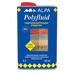 Alpa Polyfluid / Альпа Полифлюид профессиональная гидроизоляция 19 л