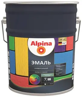 Alpina / Альпина эмаль универсальная алкидная 10 л