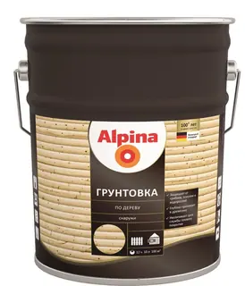 Alpina / Альпина грунтовка по дереву 10 л