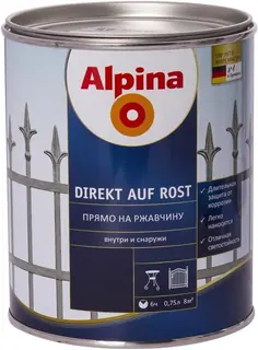 Alpina Direkt auf Rost / Альпина Директ Ауф Рост эмаль гладкая по ржавчине 0,75 л