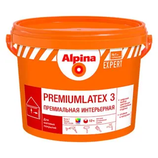 Alpina Expert Premiumlatex 3 / Альпина Эксперт Премиумлатекс 3 краска для стен и потолков 10 л