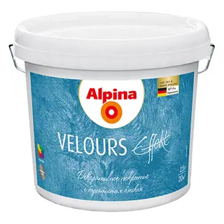 Alpina Structur Velour / Альпина декоративная штукатурка с бархатным блеском 2,5 л