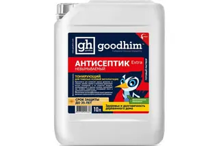 Антисептик невымываемый для тяжелых условий эксплуатации (тонирующий) GOODHIM EXTRA (готовый раствор, 10 л)