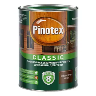 Антисептик Pinotex Classic декоративный для дерева орех 1 л