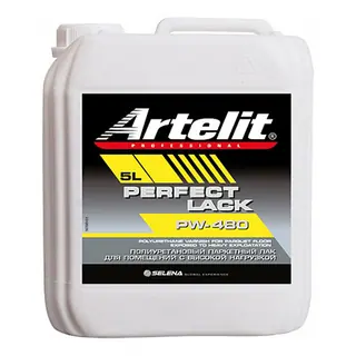 Artelit Professional PW-480 Perfect Lack / Артелит паркетный лак для помещений с высокой нагрузкой 5 л