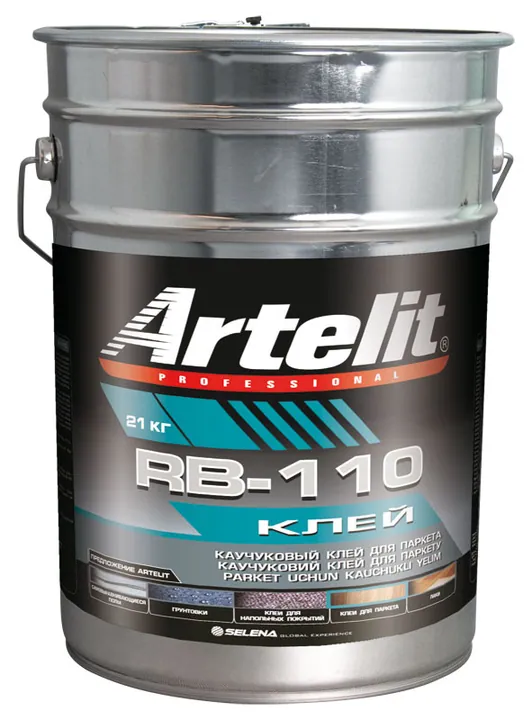 Artelit Professional RB-110 / Артелит каучуковый клей для паркета 21 кг