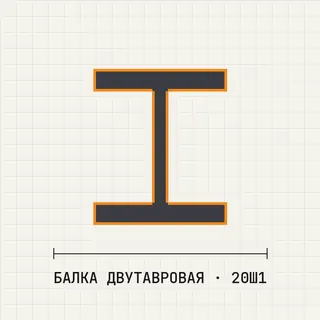 Балка двутавровая 20Ш1