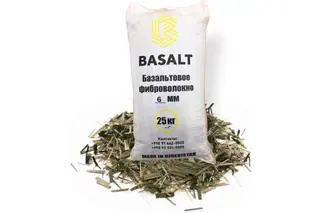 Базальтовая фибра Basalt 6 мм, 25 кг 4687203015466