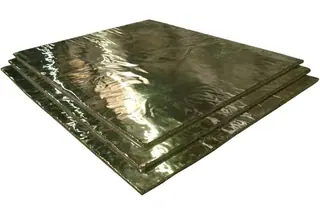 Базальтовый огнезащитный картон с фольгой BASFIBER 1000x600x12 мм, 3 шт., 1.8 м2, огнеупорный