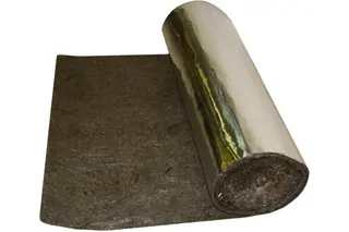 Базальтовый огнезащитный мат с фольгой BASFIBER 10000x1200x6 мм, 12 м2, огнеупорный, 700С БИМ 6Ф-рулон