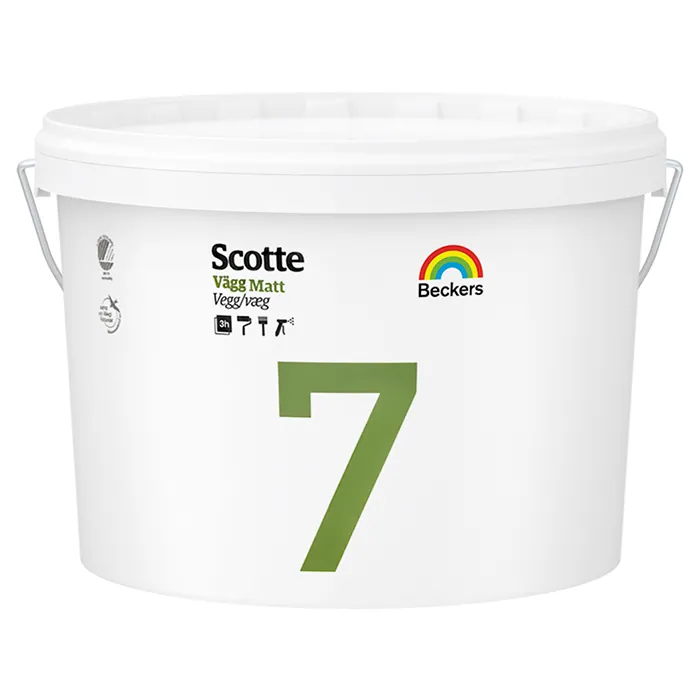 Beckers Scotte 7 / Беккерс Скотти экологичная, матовая краска для стен и потолков 9 л