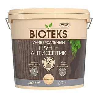 Bioteks / Биотекс универсальный грунт антисептик для древесины 2,7 л