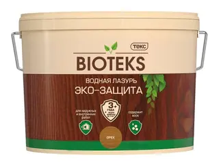 Bioteks / Биотекс защитно декоративная лазурь для внутренних и наружных работ 9 л