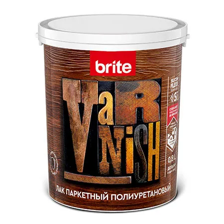 BRITE FLEXX / Брайт Флекс лак паркетный полиуретановый акриловый износостойкий ударопрочный 0,8 л