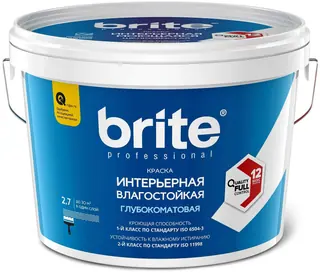 Brite Professional Ti Pure Quality / Брайт профессиональная краска интерьерная супермоющаяся 2,7 л