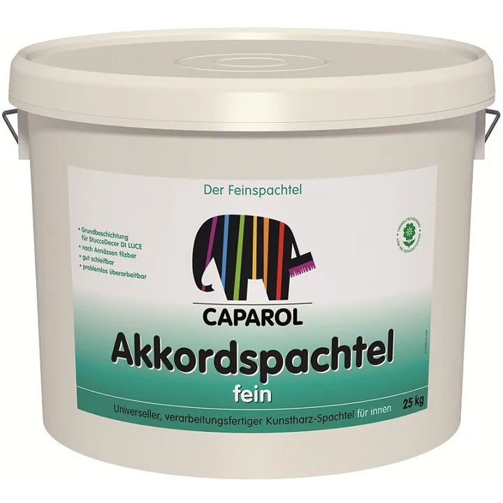 Caparol Akkordspachtel Fein / Капарол Аккордшпатель Файн шпатлевка дисперсионная 25 кг