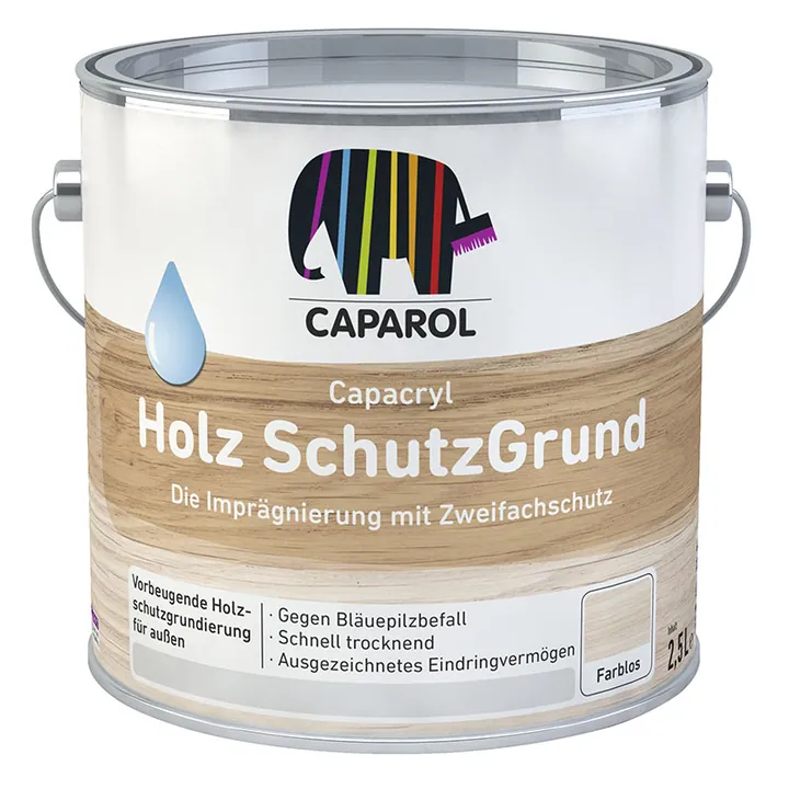Caparol Capacryl Holzschutz Grund / Капарол Хользшутз грунтовка для защиты древесины 2,5 л