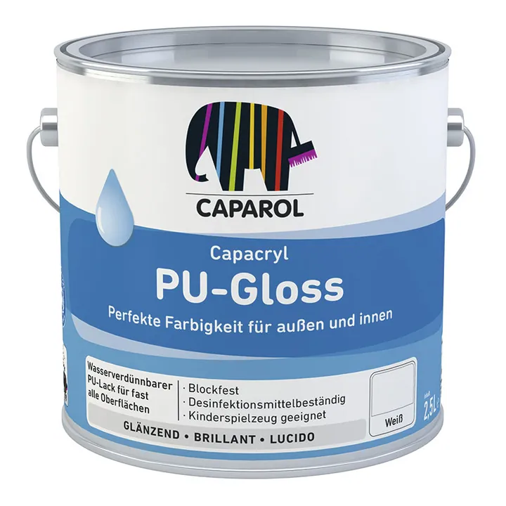 Caparol Capacryl PU Gloss / Капарол эмаль полиуретановая, глянцевая 0,75 л