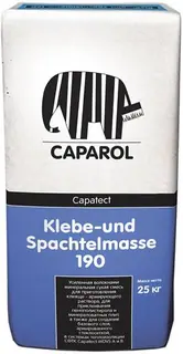 Caparol Capatect Klebe und Spachtelmasse 190 / Капарол смесь штукатурно клеевая для теплоизоляции 25 кг