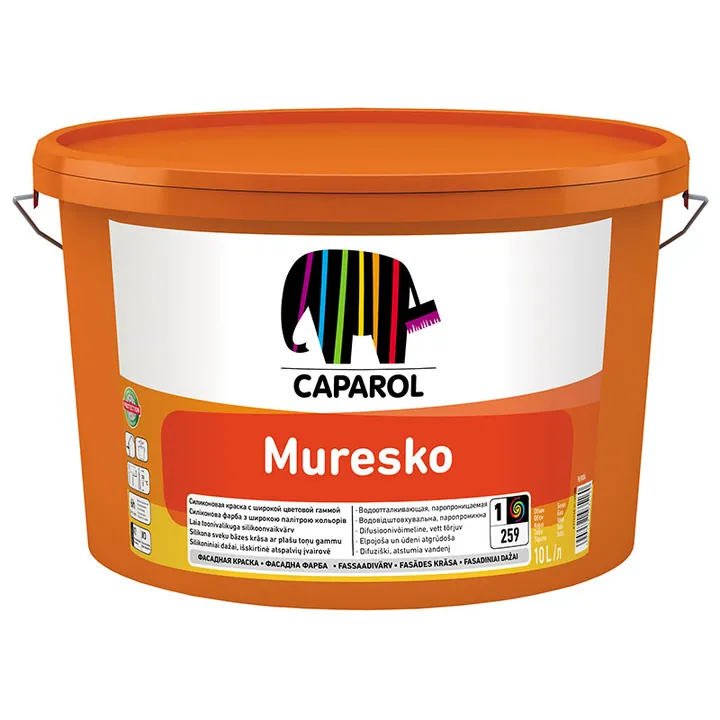 Caparol Muresko / Капарол Муреско фасадная краска на базе силиконовой смолы 10 л