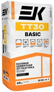 Цементно-известковая штукатурка с легким наполнителем (перлитом) EK TТ50, мешок, 25 кг