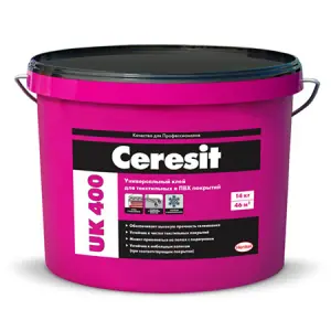 Ceresit UK 400 / Церезит клей универсальный для линолеума и ковролина 14 кг