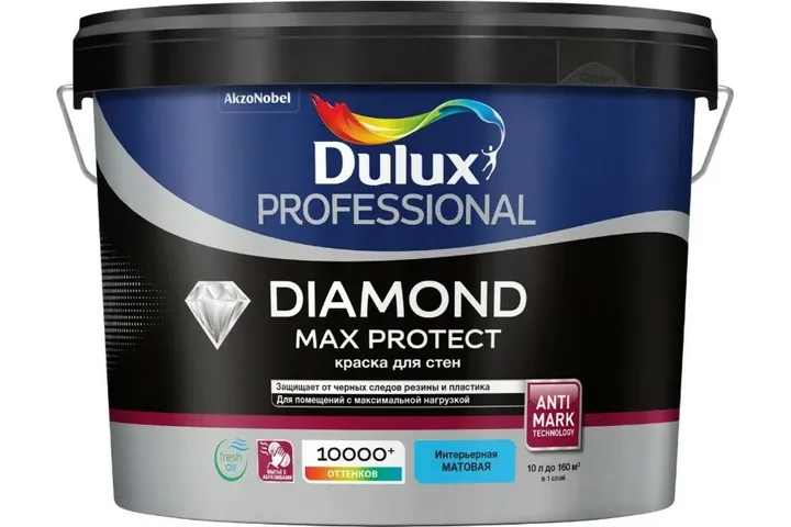 Dulux Proffesional Diamond Max Protect краска для стен | Дюлакс Професионал Даймонд Макс Протект 1 л