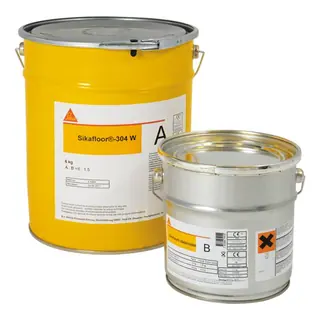 Двухкомпонентное полиуретановое матовое покрытие Sikafloor®-304 W