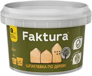 Faktura / Фактура акриловая шпатлевка для дерева при наружных и внутренних работах 0,4 кг