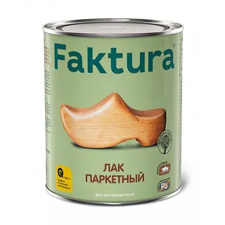 Faktura / Фактура алкидно уретановый, износостойкий паркетный лак для внутренних работ полуматовый 0,7 л