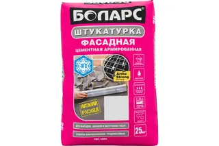 Фасадная штукатурка БОЛАРС (морозостойкая; 25 кг)