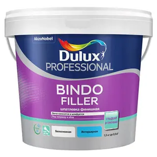 Финишная шпаклевка под покраску Dulux Bindo Filler| Дюлакс Биндо Филлер 1,5 кг