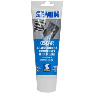 Финишная шпатлевка в тюбике аппликаторе OSCAR / ОСКАР туба 375г Semin