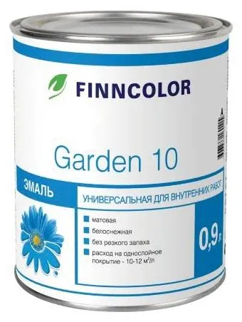 Finncolor Garden 10 / Финнколор Гарден 10 эмаль алкидная матовая 0,9 л