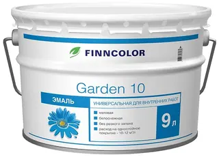 Finncolor Garden 10 / Финнколор Гарден 10 эмаль алкидная матовая 9 л