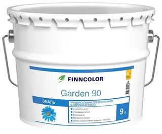 Finncolor Garden 90 / Финнколор Гарден 90 эмаль алкидная глянцевая 9 л
