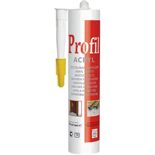 Герметик акриловый белый 270 мл. "SOUDAL Profil"