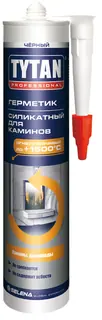 Герметик для каминов "TYTAN Professional", черный, 310 мл / 20300