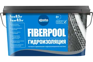Гидроизоляционная мастика Kesto Fiberpool 7 кг 81086