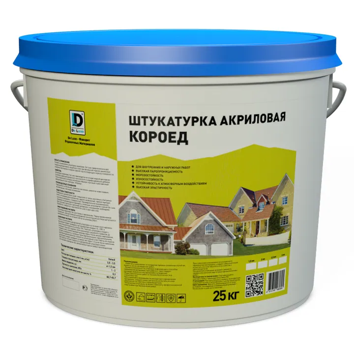 Готовая акриловая декоративная штукатурка De Luxe КОРОЕД